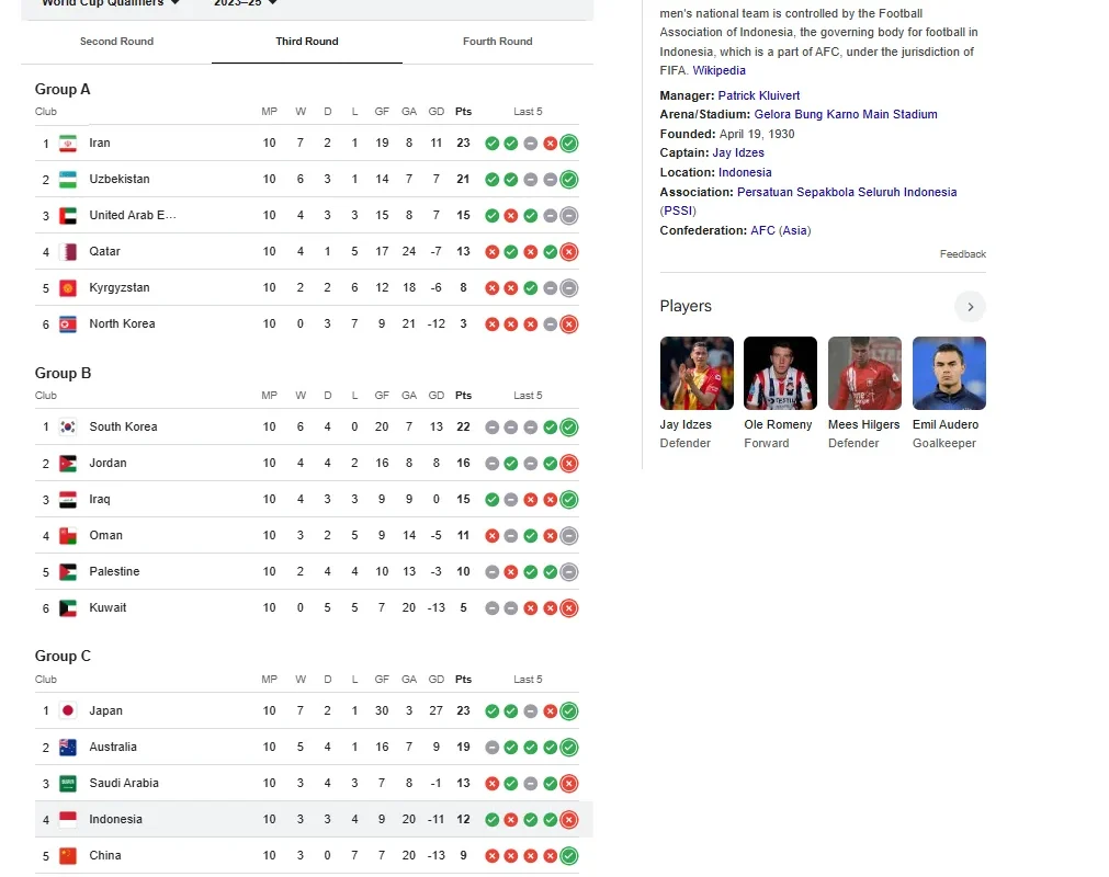 jadwal timnas indonesia